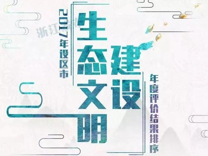 浙江生态文明建设年度评价出炉 宁波绿色生活指数排第2