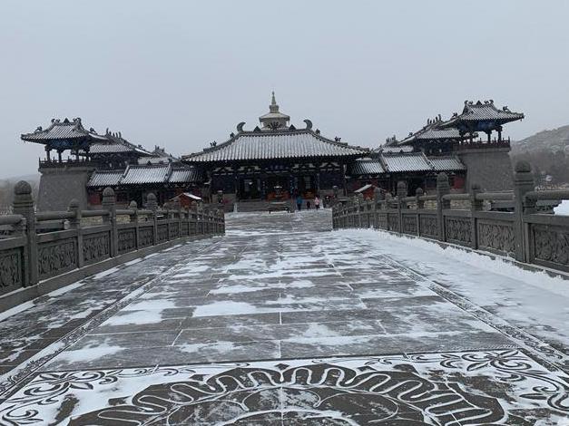 风雪游大同。北魏定都于此,对民族融合具有重要意义