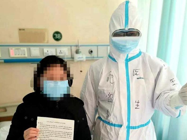 发病两周,双肺感染严重。武汉人感激宁波医疗队