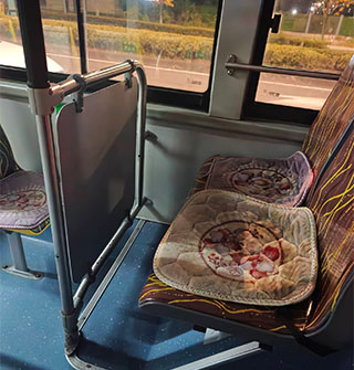 28路公交加垫子，第一见！