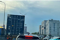 宁波北高速入口好多车