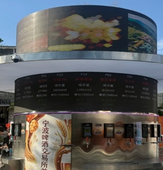秀水街出现了啤酒交易所，在青岛街头看到过