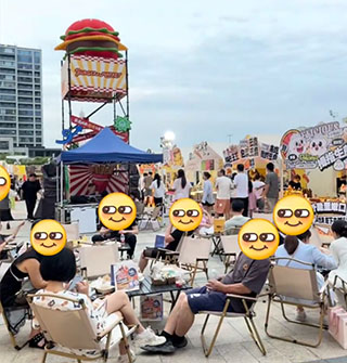 慈溪城西银泰汉堡节人爆满