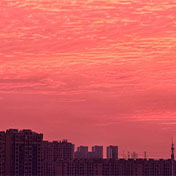 镇海的朝霞